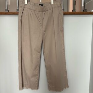 Eileen Fisher wide leg ankle khaki pants in like new condition